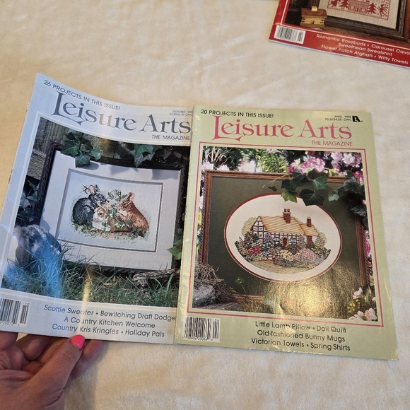 Leisure Arts the magazine 14 issues vintage Late 1990's cross stitch/crafts/home - Picture 7 of 8